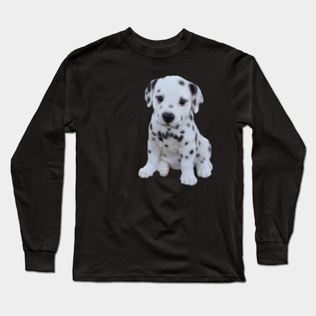 Cute puppy will white spots Long Sleeve T-Shirt by Opubo Design